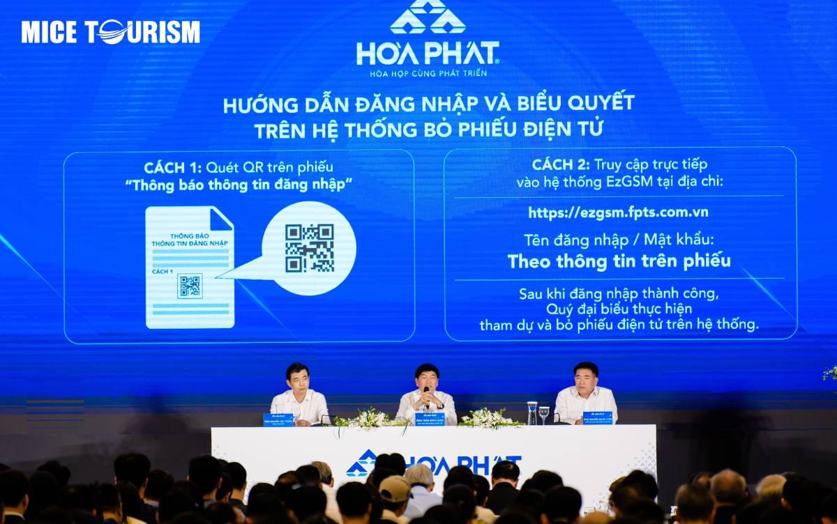 Đại hội cổ đông Hòa Phát 2025 tại khách sạn Melia Hà Nội